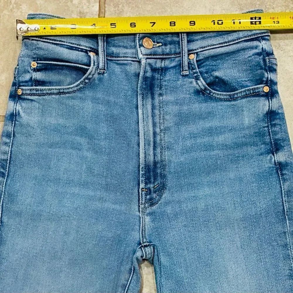 MOTHER The Swooner Rascal Ankle Jeans Size 27x28 High Rise Stretch Denim Jeans